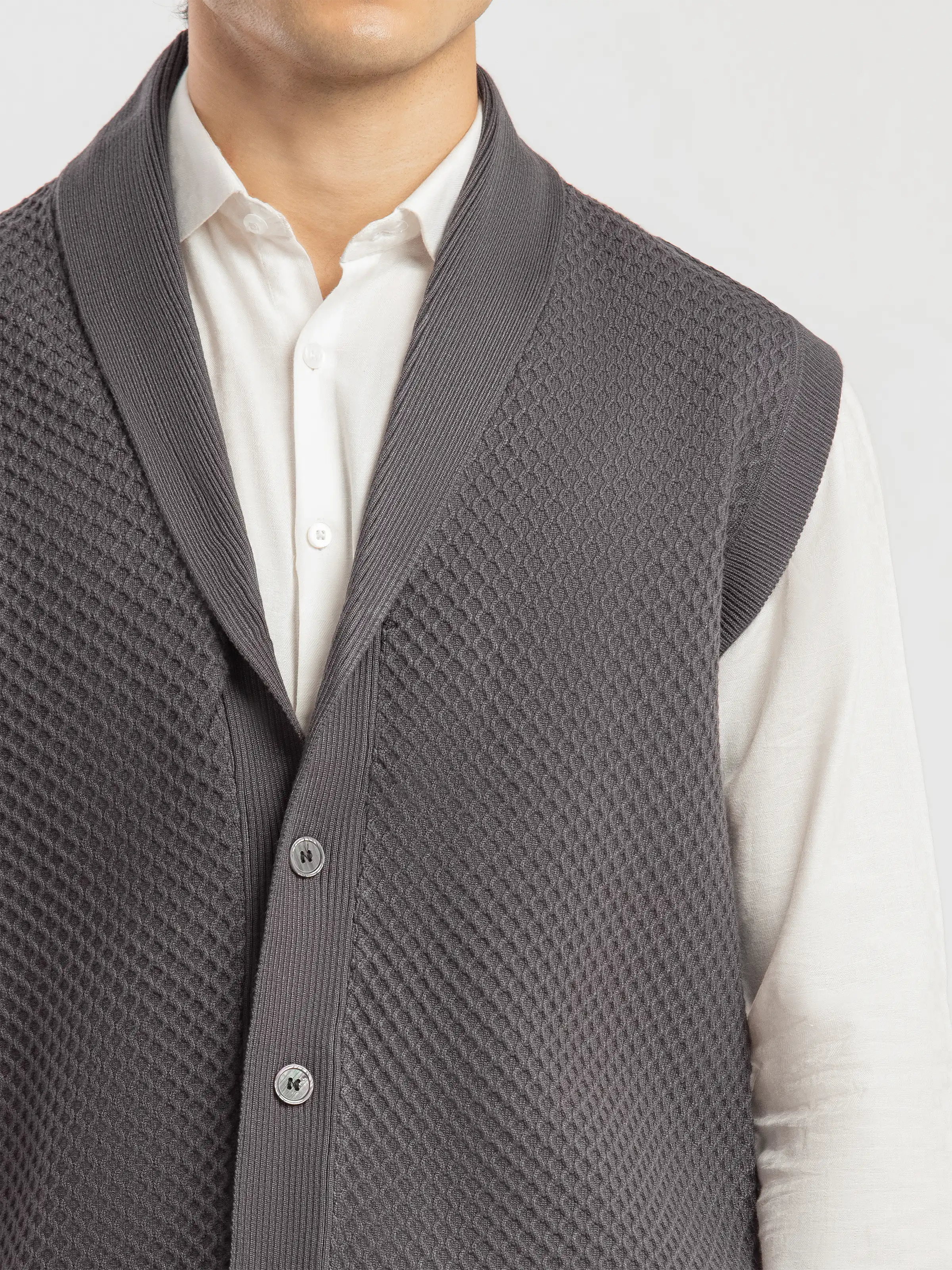 Men's Dark Grey Sweater - EMTSWT5-002 - Image 3