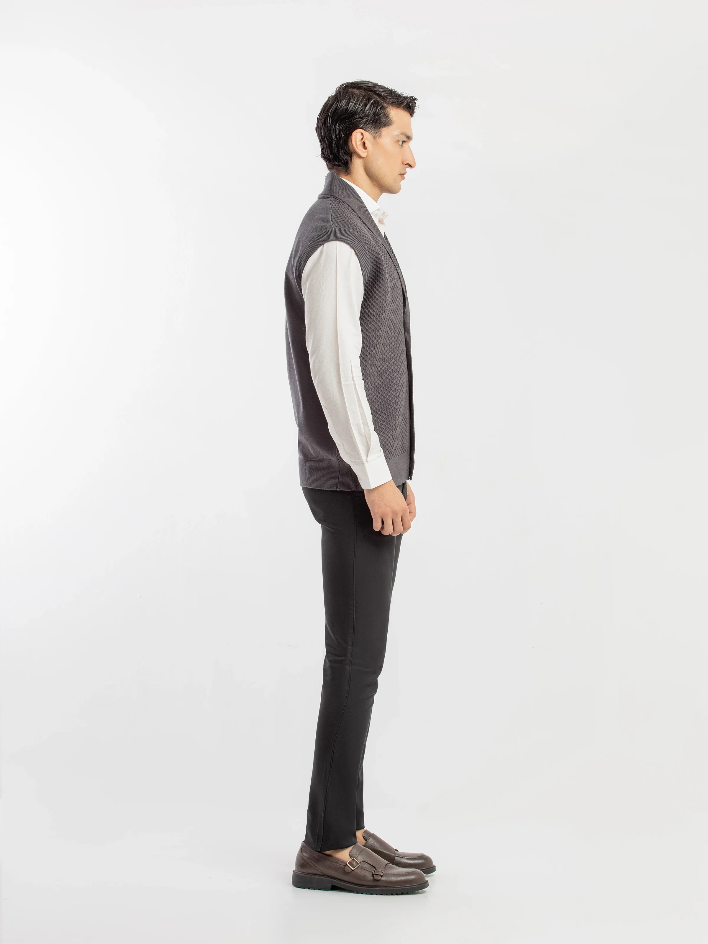 Men's Dark Grey Sweater - EMTSWT5-002 - Image 4