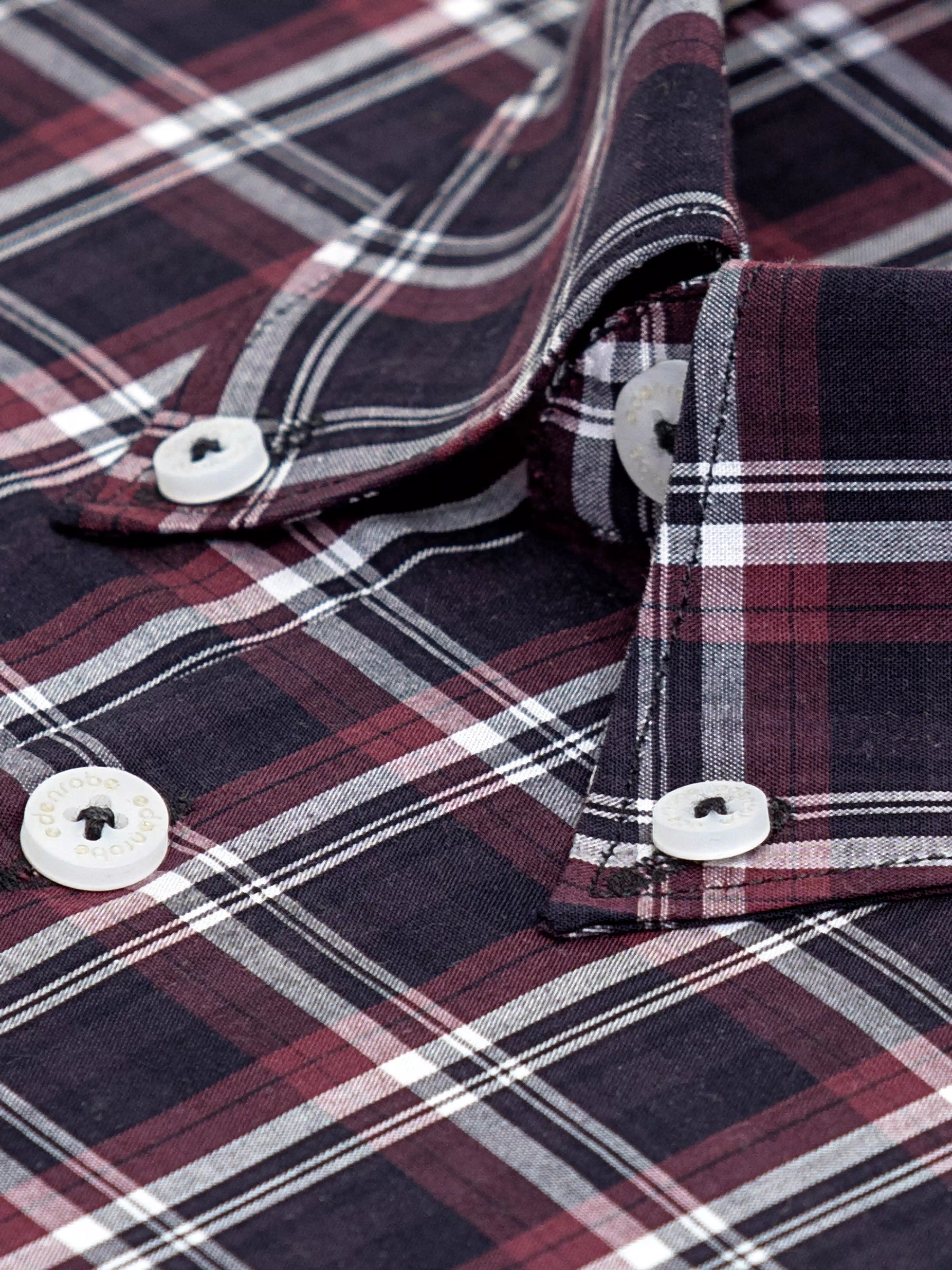 Men's Dark Plum Shirt - EMTSB6-199 - Image 3