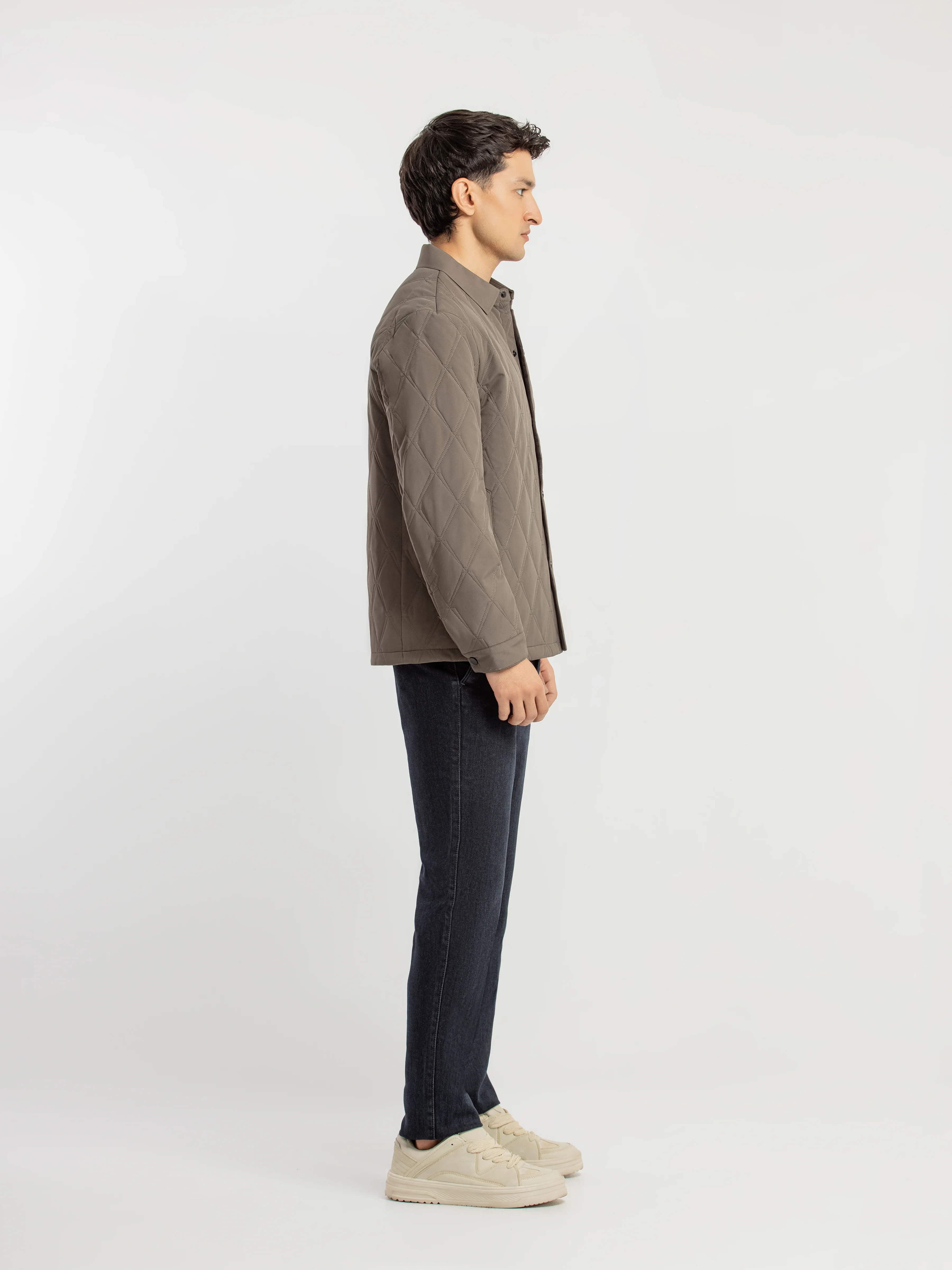 Men's Dark Sage Shacket - EMTJS5-005 - Image 5