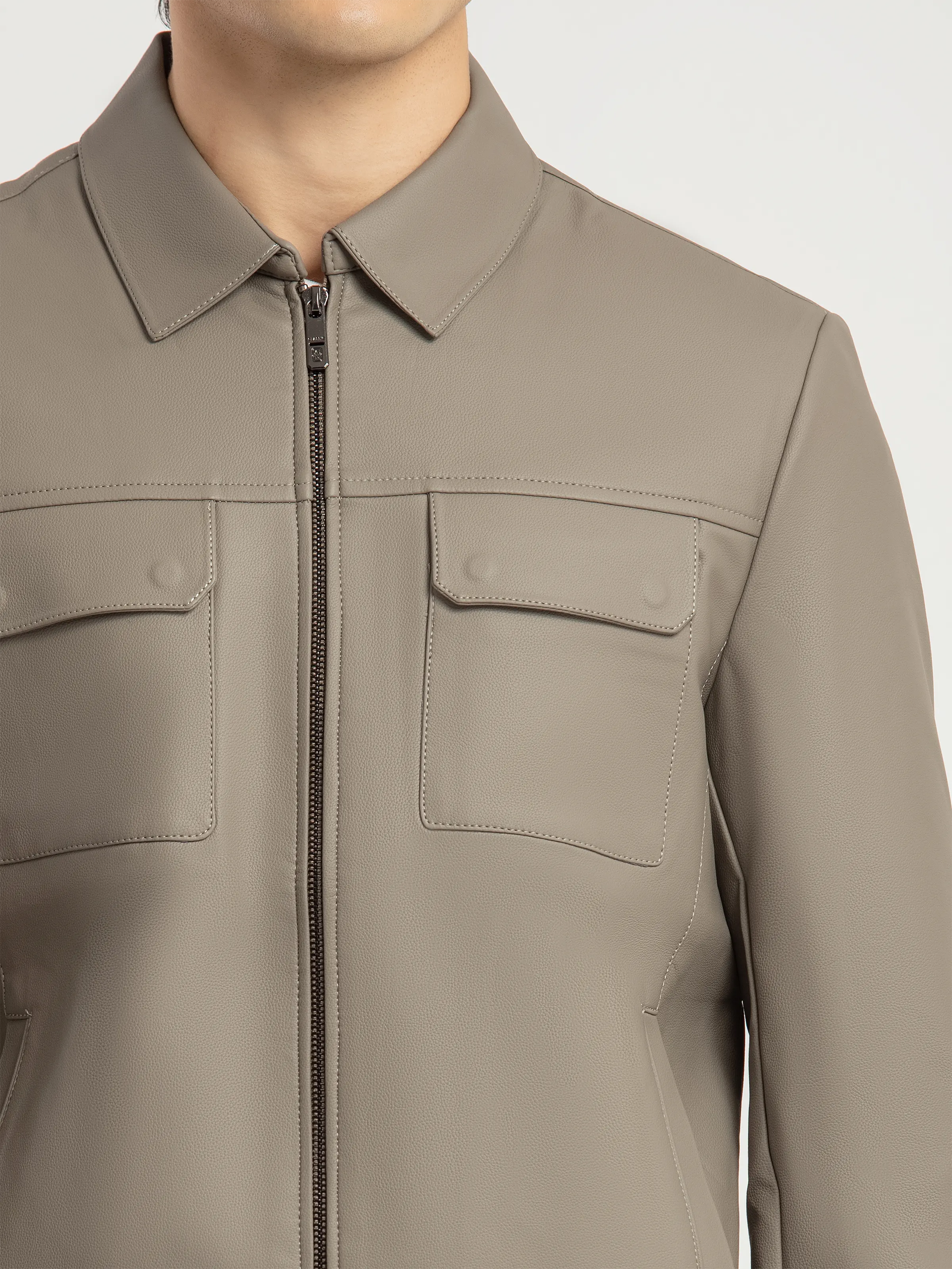 Men's Grey Jacket - EMTJ5-008 - Image 3