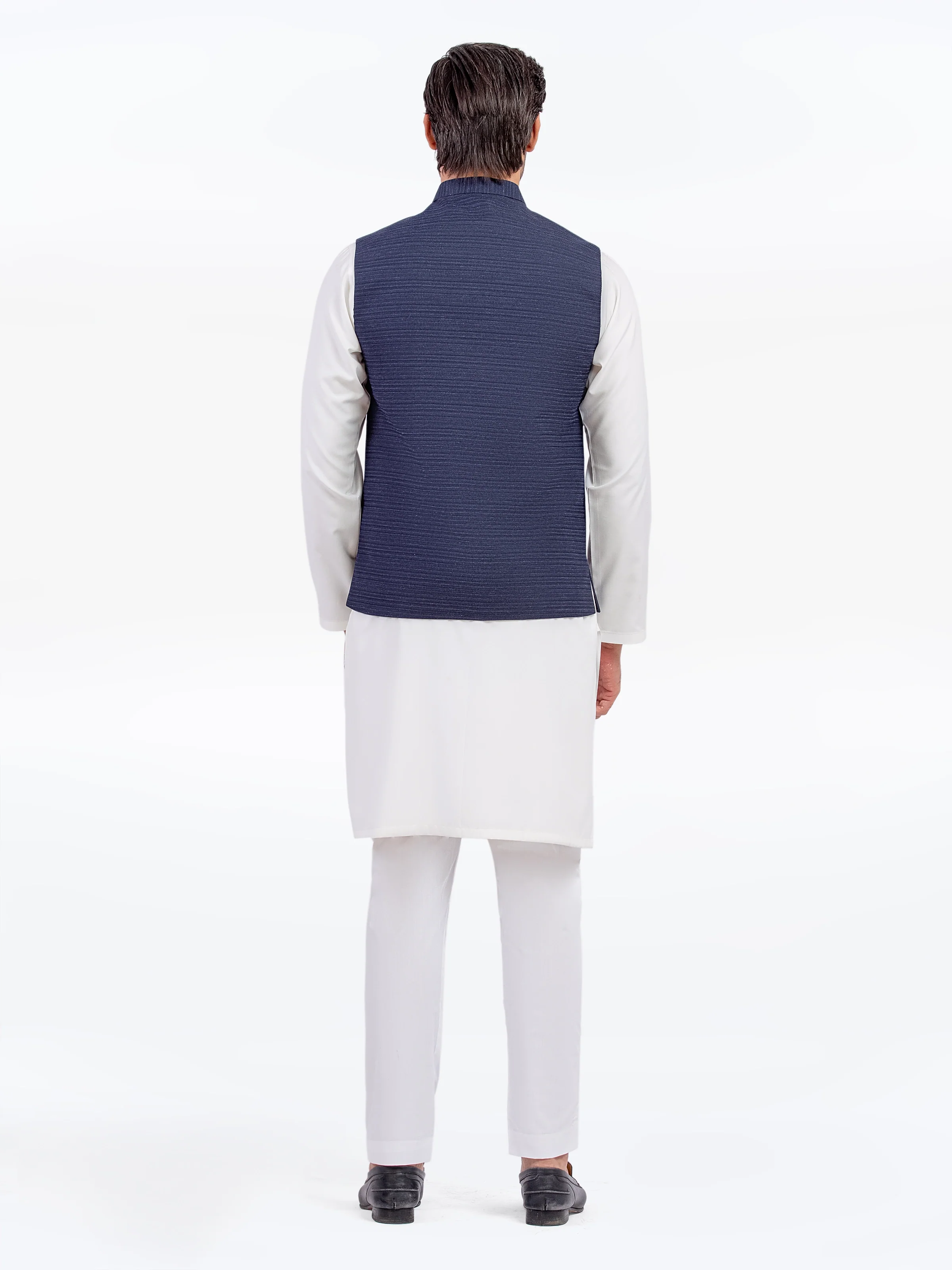 Men's Navy Waist Coat - EMTWC5-35958 - Image 5