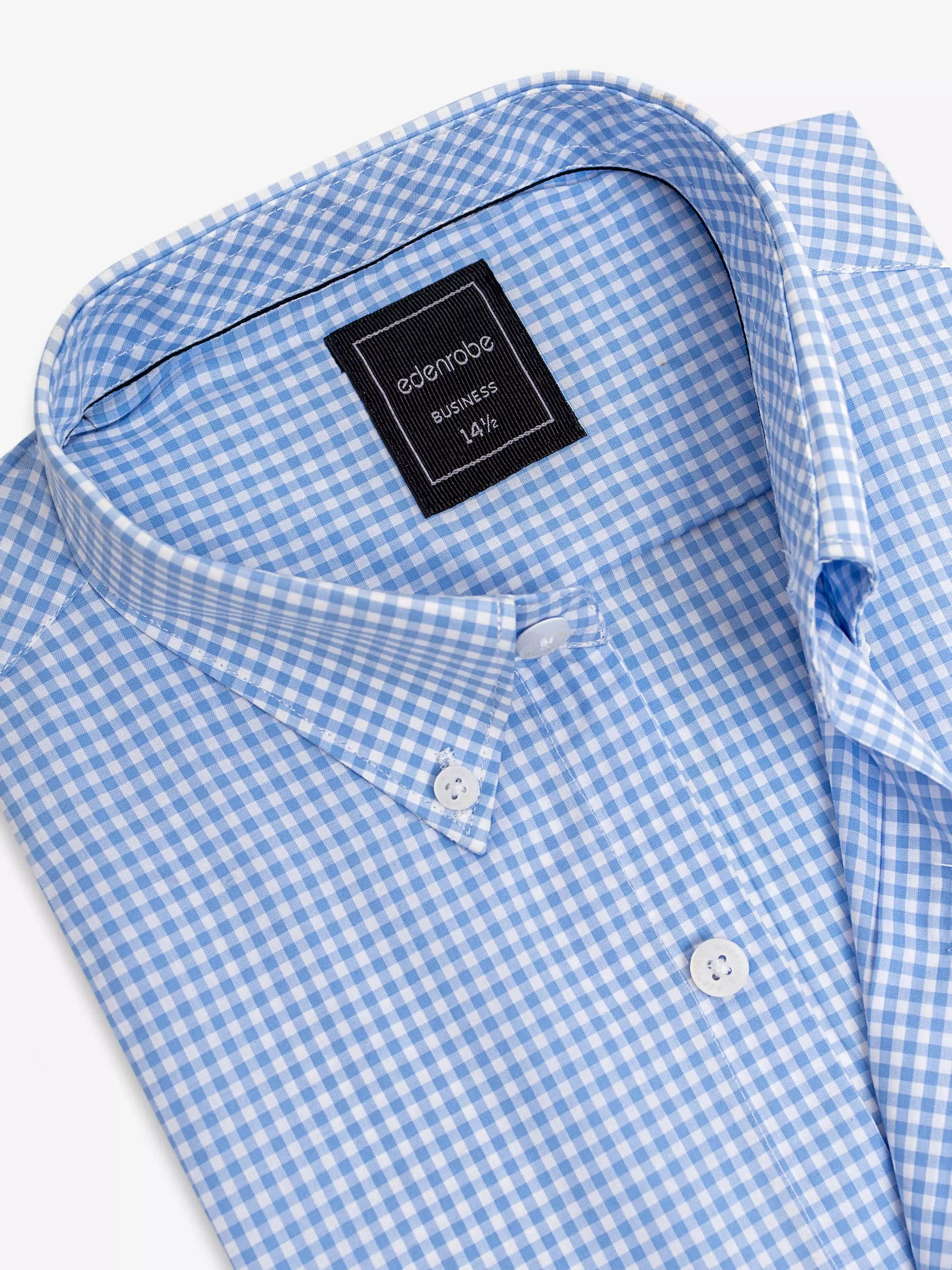 Men's Sky Blue Shirt - EMTSB6-203 - Image 4