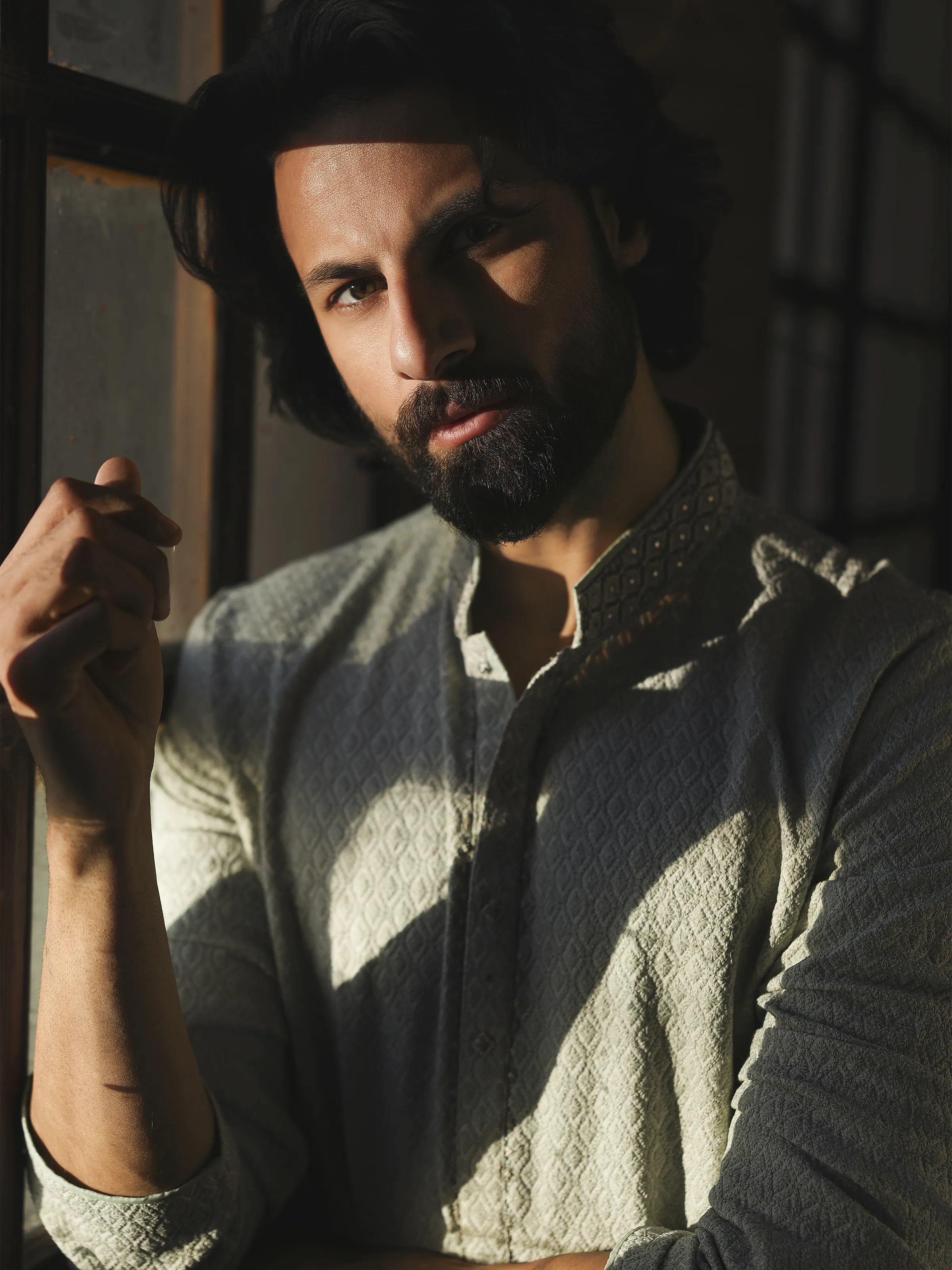 Men's White Kurta Pajama - ECMTKP5-008 - Image 6