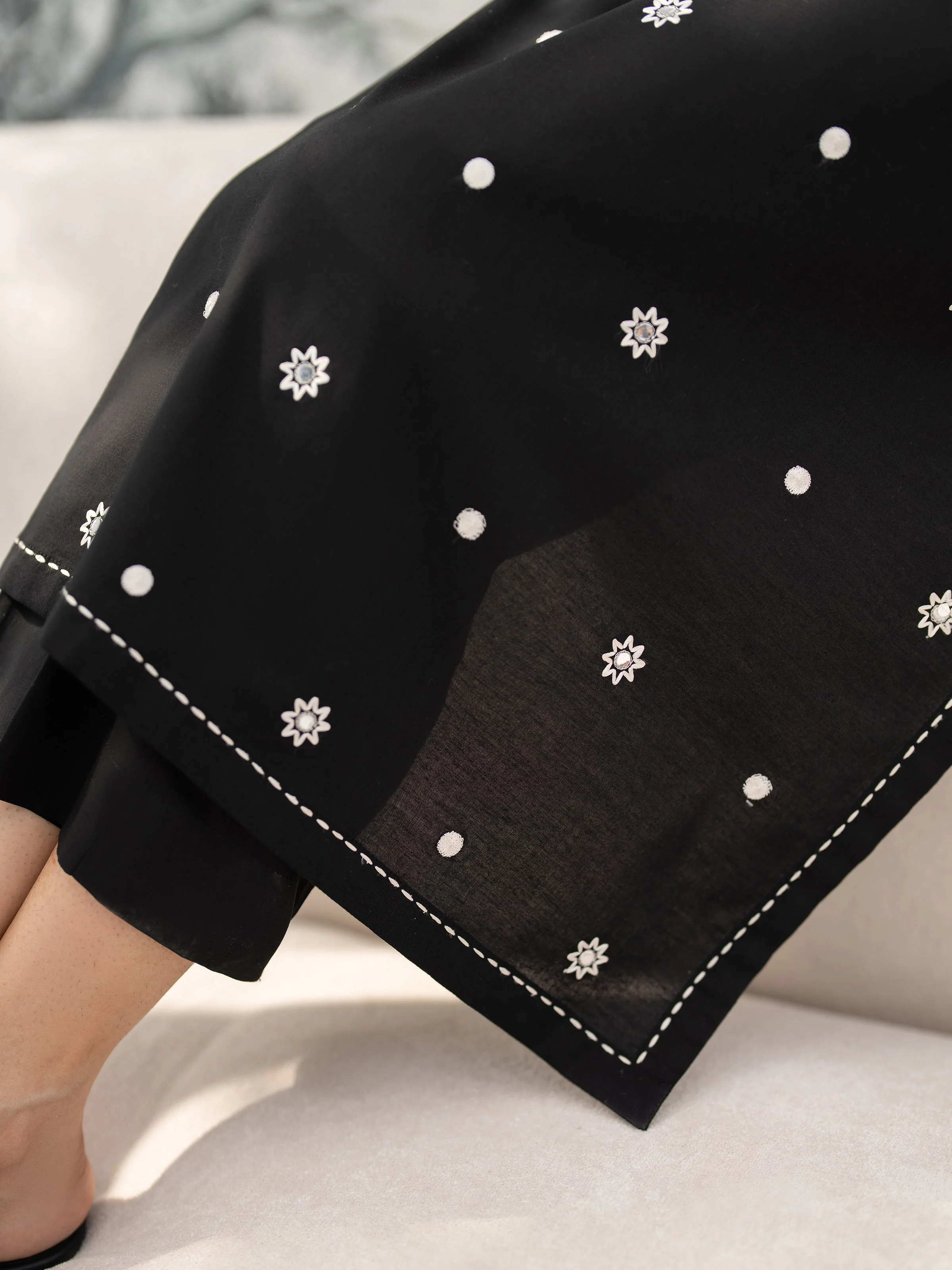 Pret Embroidered Cambric Shirt Trouser - EWTKE5-81091ST - Image 4