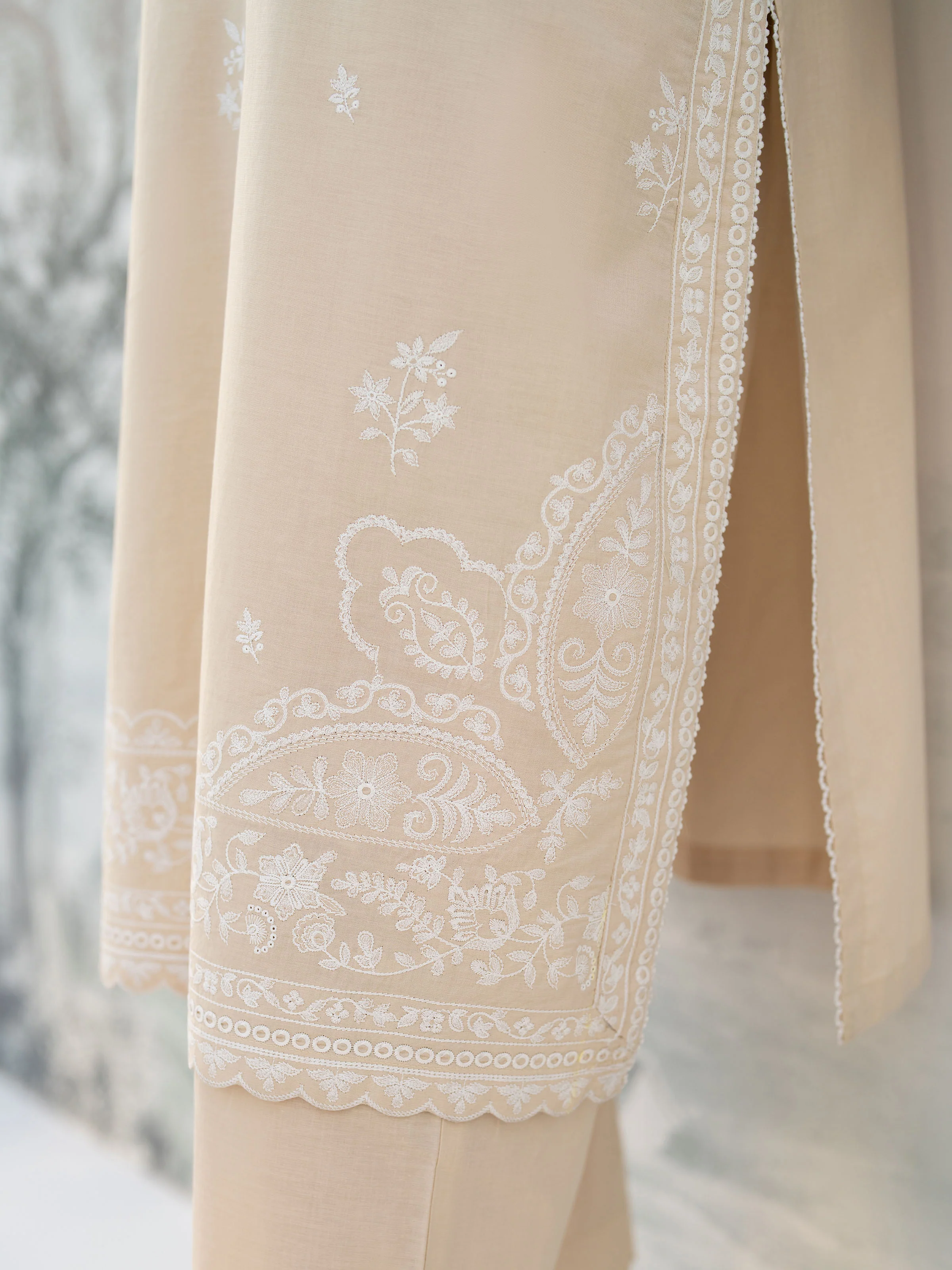 Pret Embroidered Cambric Shirt Trouser - EWTKE5-81096ST - Image 5