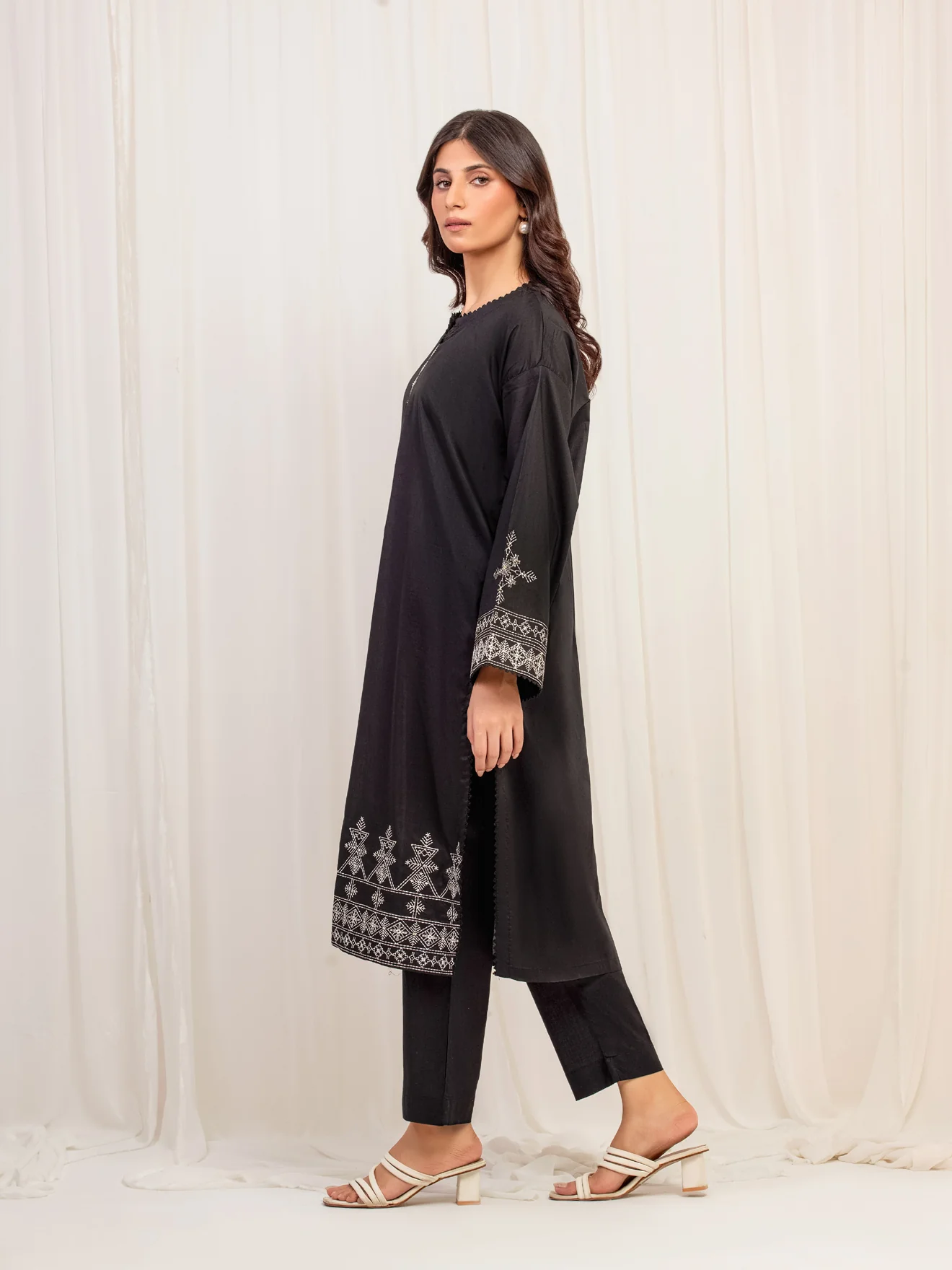 Pret Printed Cotton Jacquard Shirt Trouser - EWTKP5-80132ST - Image 5