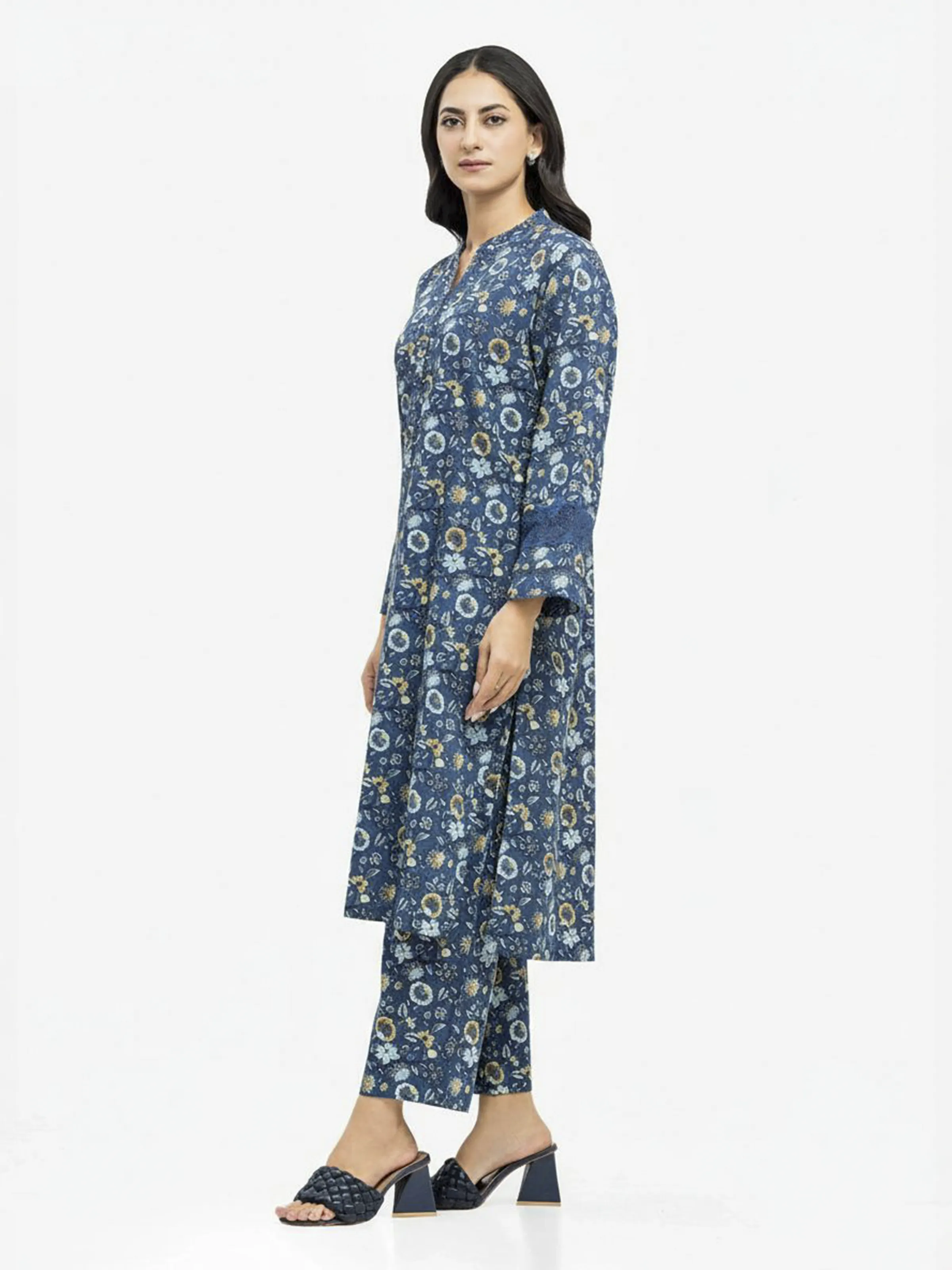 Pret Printed Khaddar Shirt Trouser - EWTKP24-81533ST - Image 4