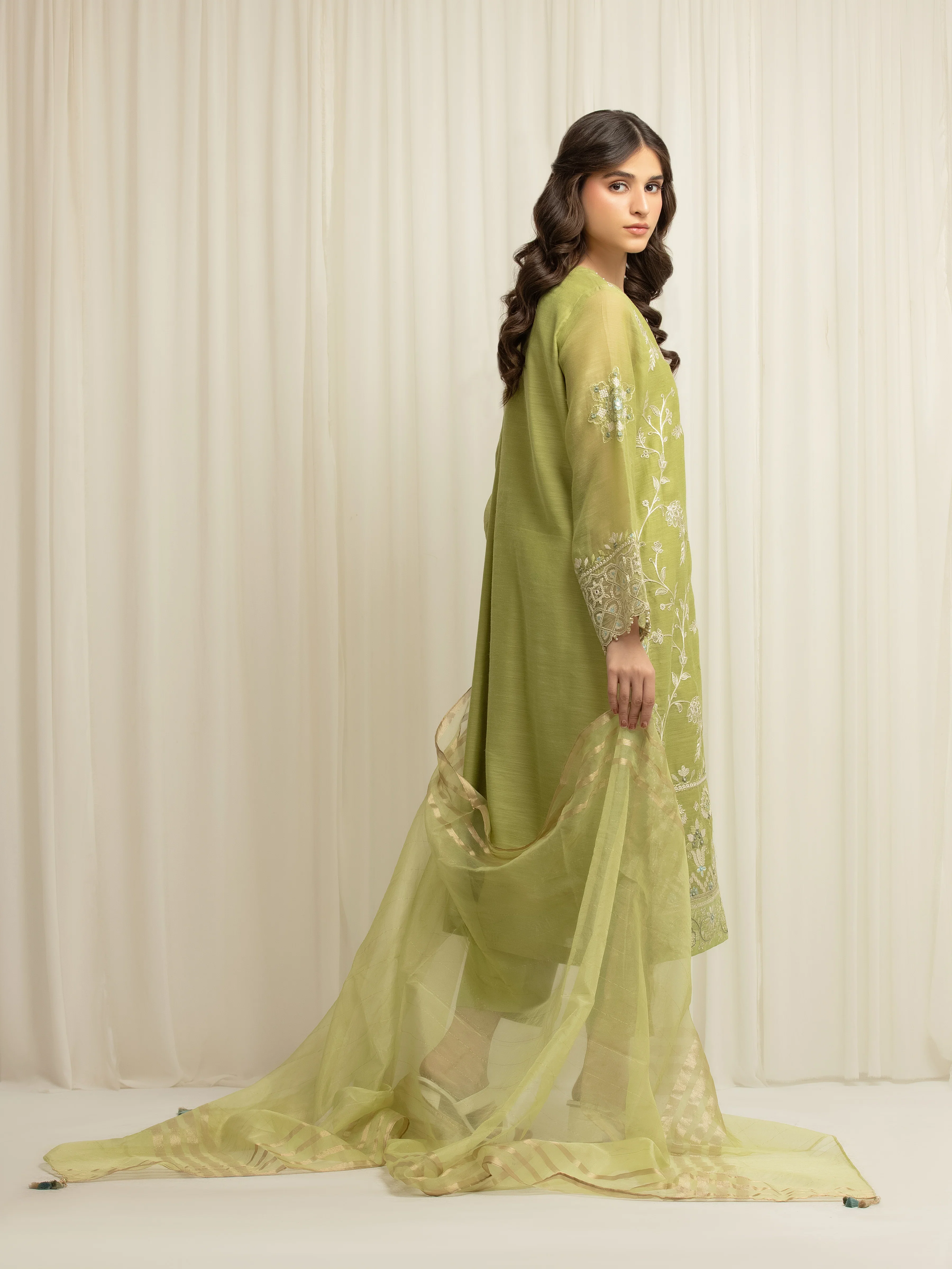 Pret Embroidered Chanderi Suit - EWTKED5-84108-3P - Image 6
