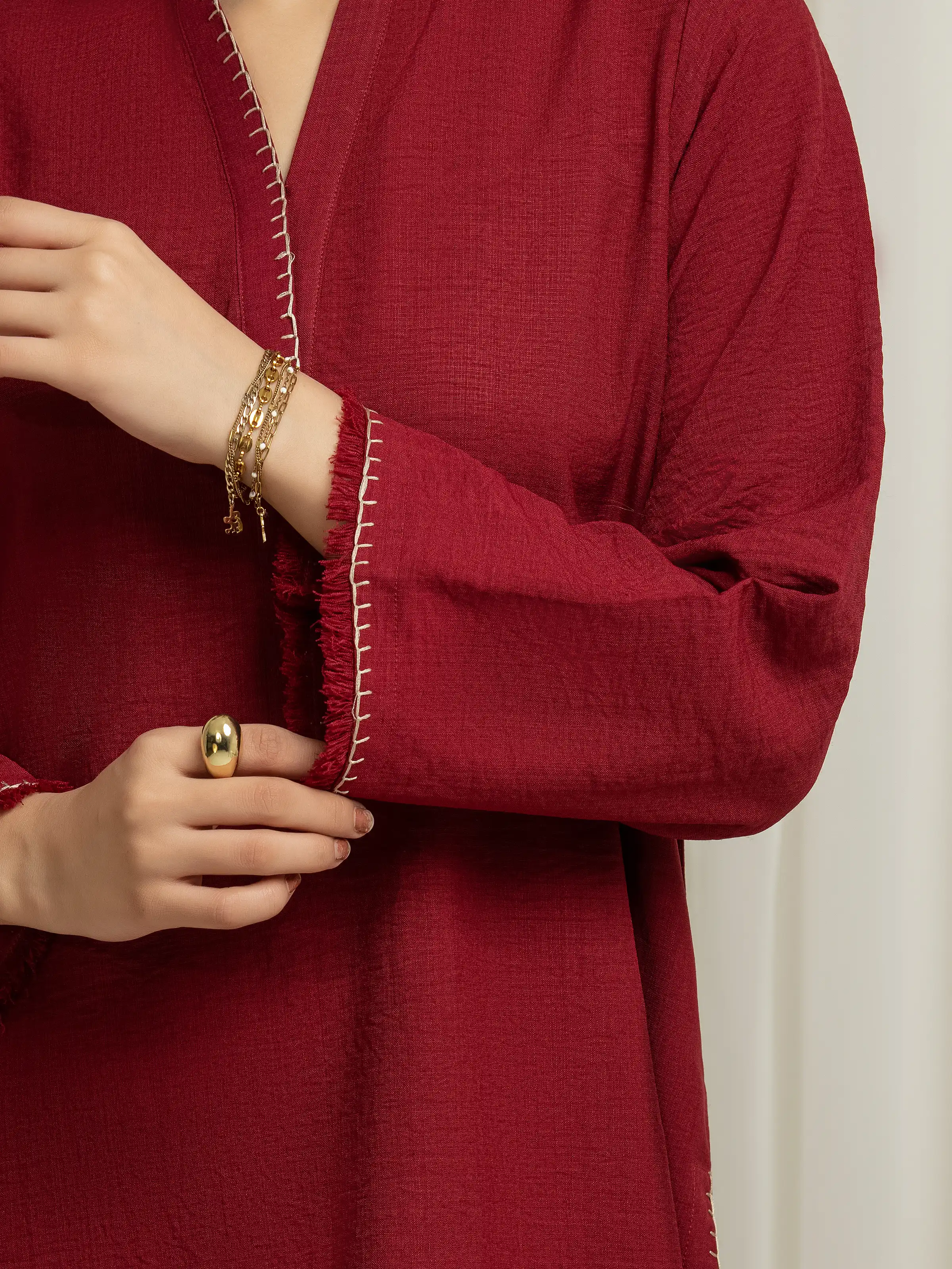 Pret Solid Georgette Shirt Trouser - EWTKS6-86164ST - Image 4