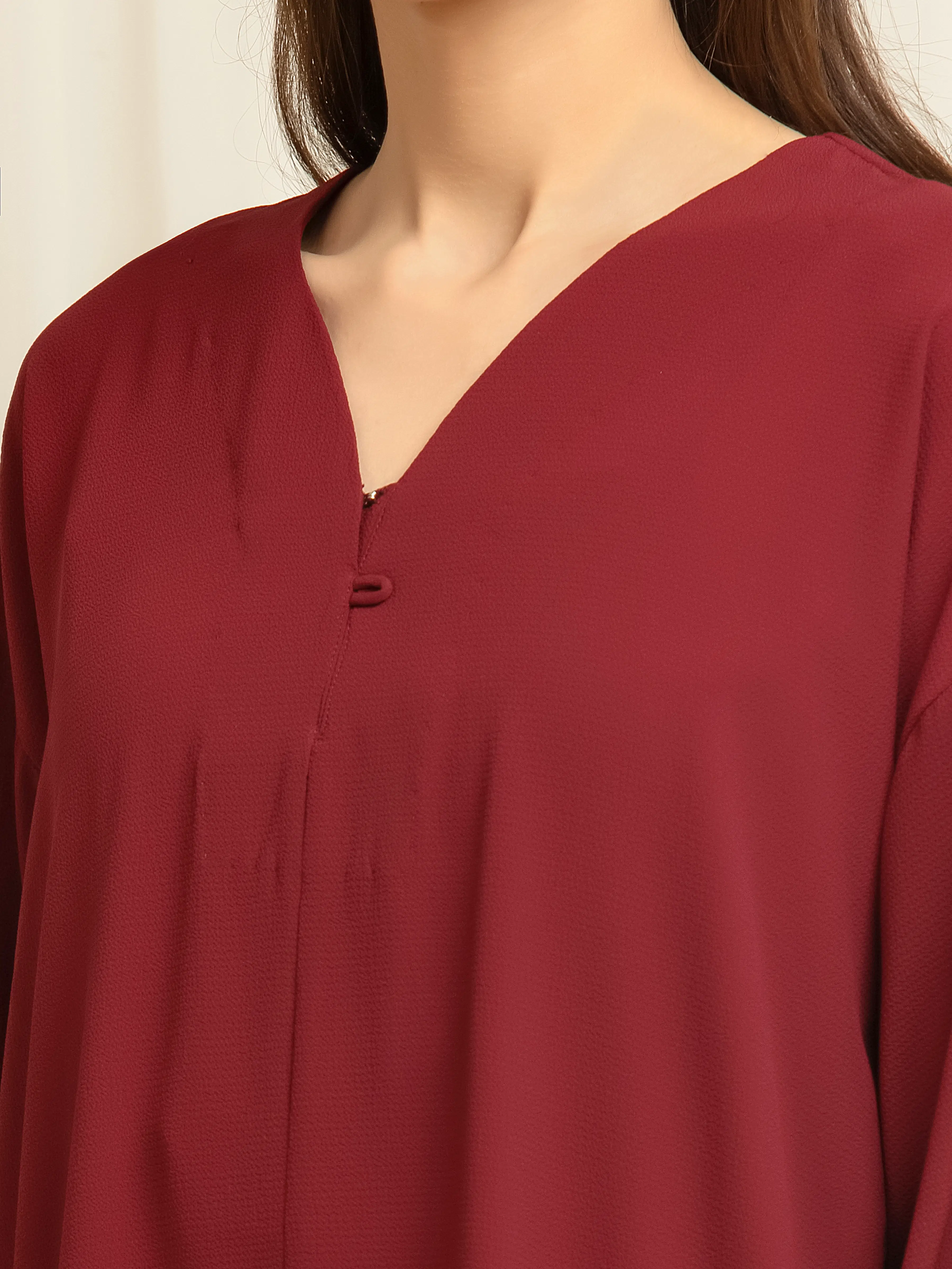 Pret Solid Crepe Chiffon Co-Ord Set - EWTKS6-86109ST - Image 3