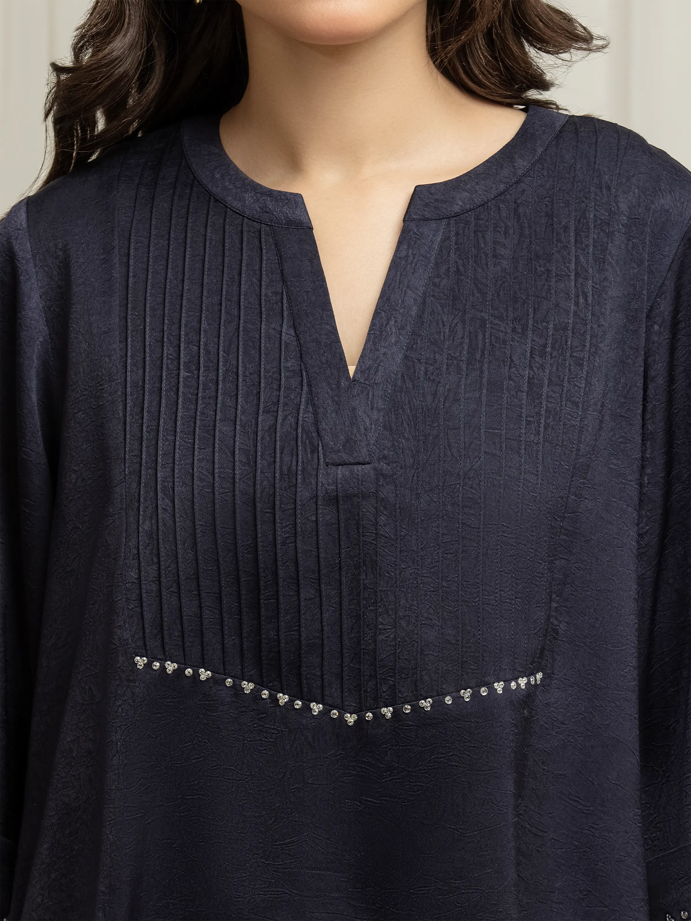 Pret Solid Crepe Polyester Co-Ord Set - EWTKS6-86093ST - Image 4