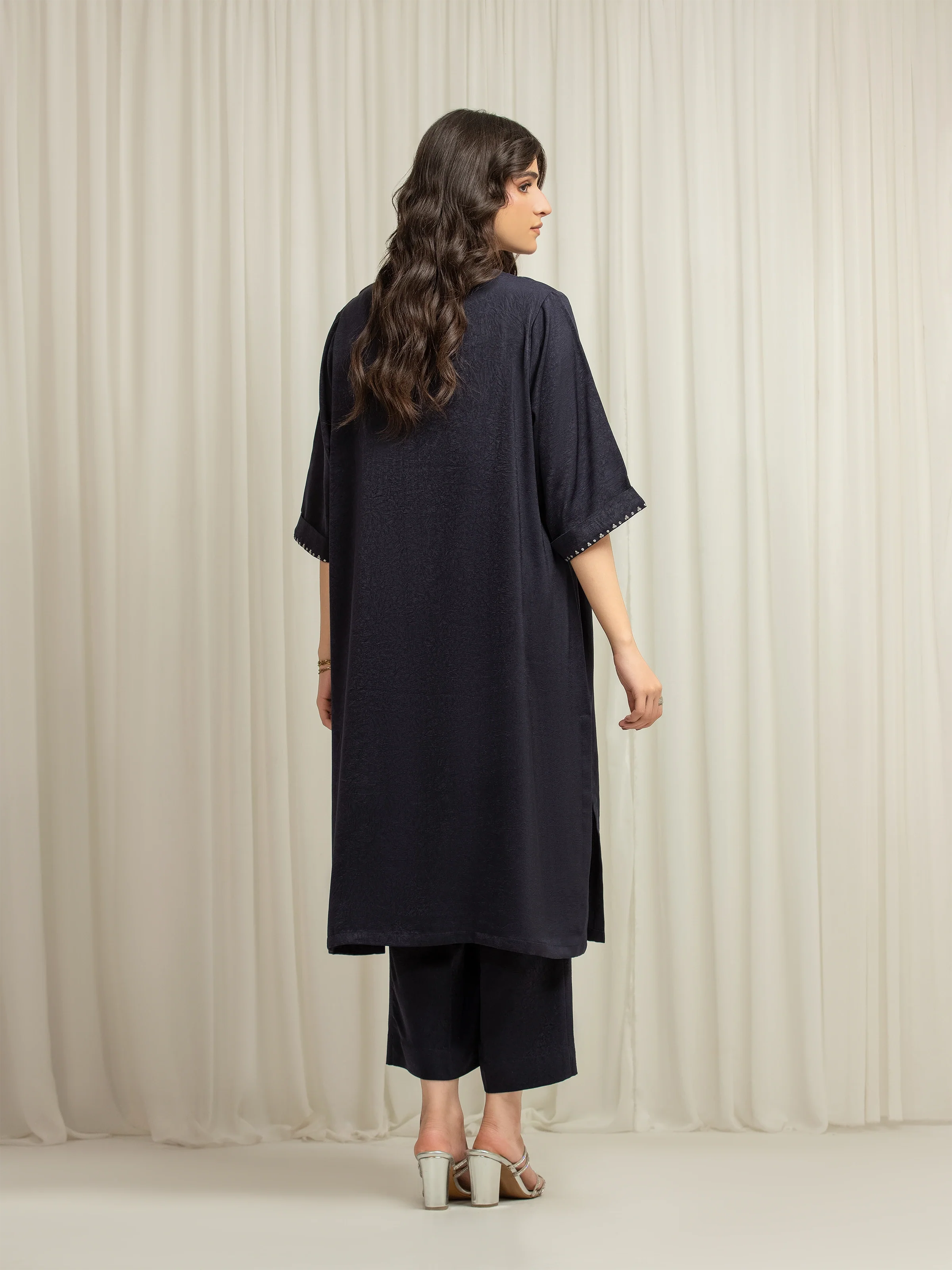 Pret Solid Crepe Polyester Co-Ord Set - EWTKS6-86093ST - Image 6